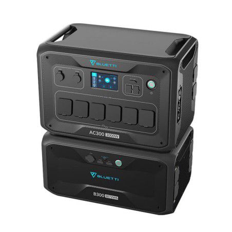 - PowerOak Bluetti AC300 + B300 Generador Solar Combo - Powerbanks - AC300