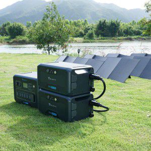 - PowerOak Bluetti AC300 + B300 solar generator combo - Powerbanks - AC300